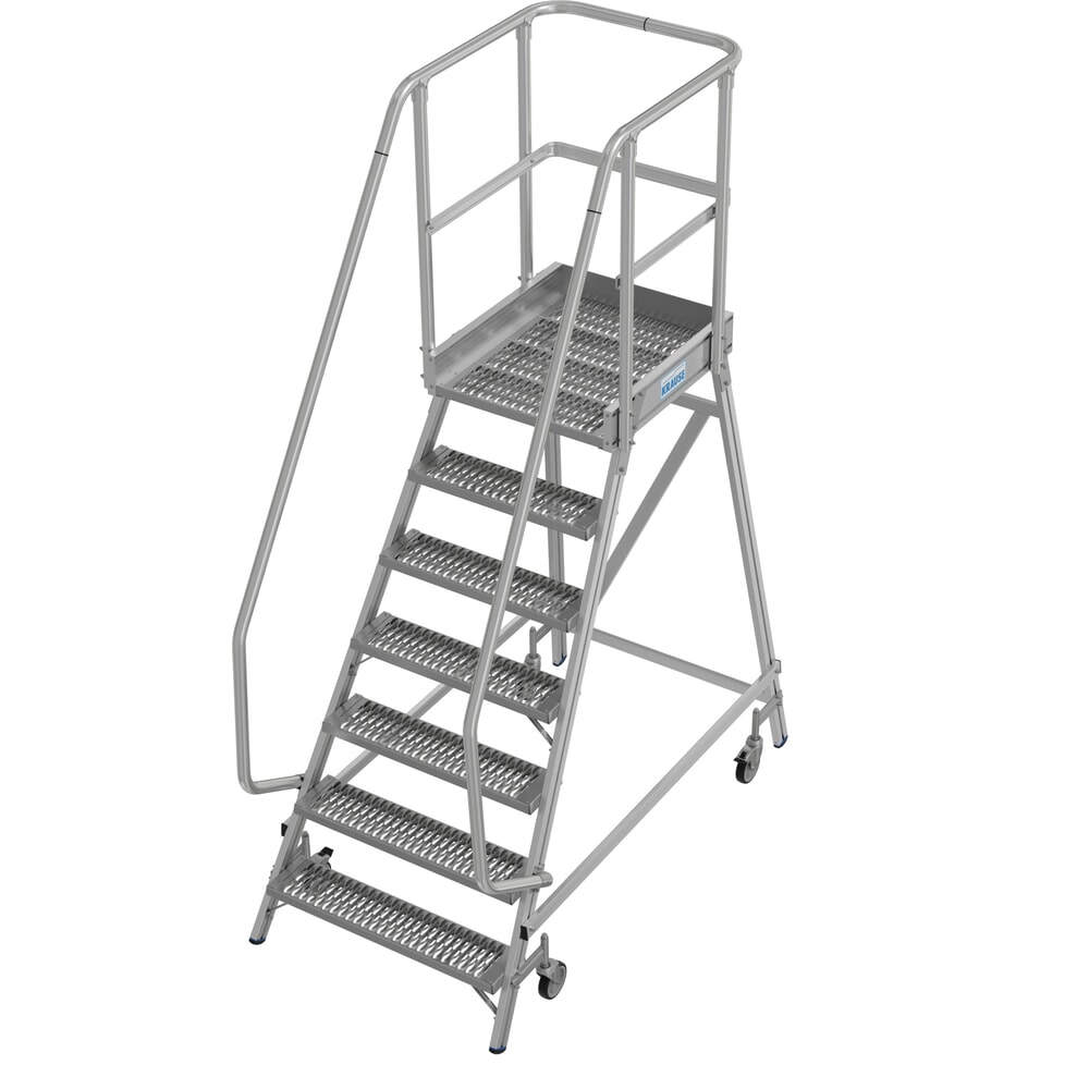 N° de l'image du produit 16 : Échelle à plate-forme mobile KRAUSE® STABILO, accès unilatéral, grille de profil R13, 7 marches