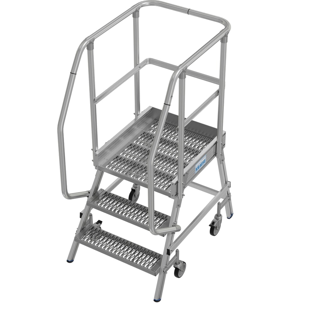 N° de l'image du produit 16 : Échelle à plate-forme mobile KRAUSE® STABILO, accès unilatéral, grille de profil R13, 3 marches