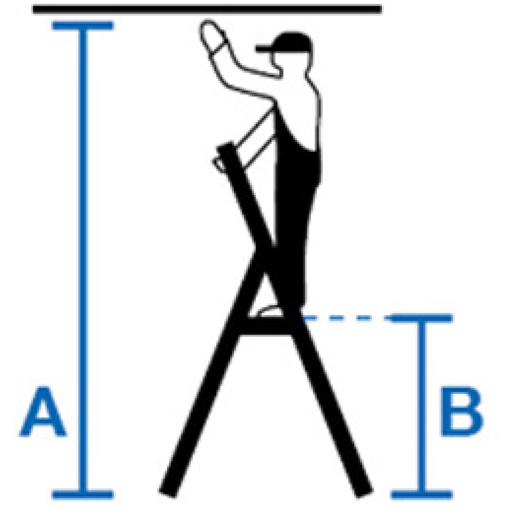 Productafbeelding nr. 10: KRAUSE® STABILO telescopische ladder met treden, eenzijdig toegankelijk, 4 treden