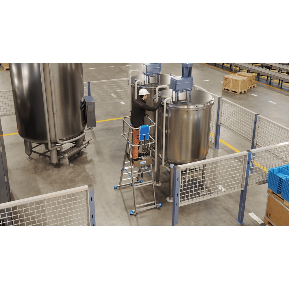 Productafbeelding nr. 19: KRAUSE® STABILO telescopische bordesladder met groot staplatform SkyMatic 3-5 sporten