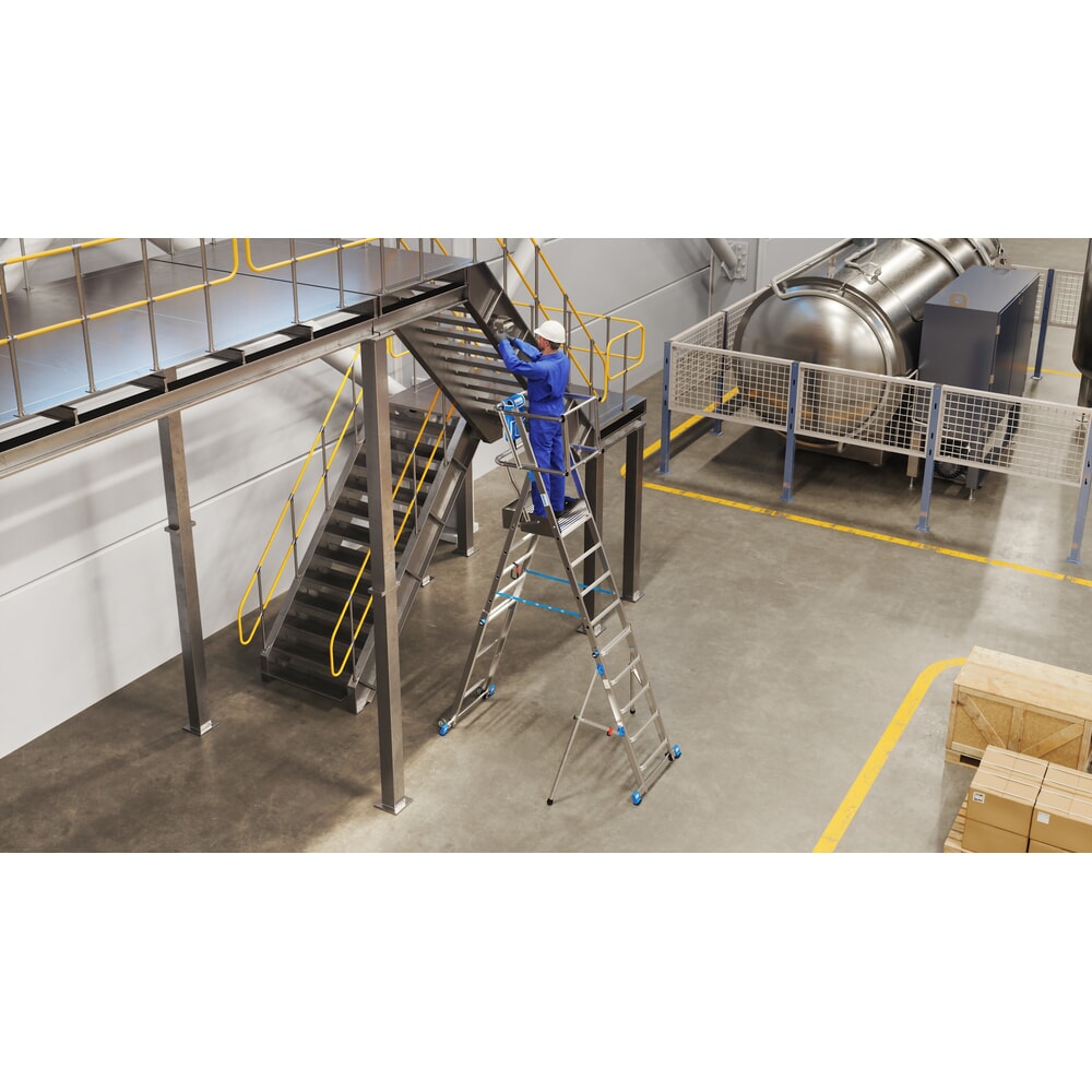 Productafbeelding nr. 15: KRAUSE® STABILO telescopische bordesladder met groot staplatform SkyMatic 5-9 sporten