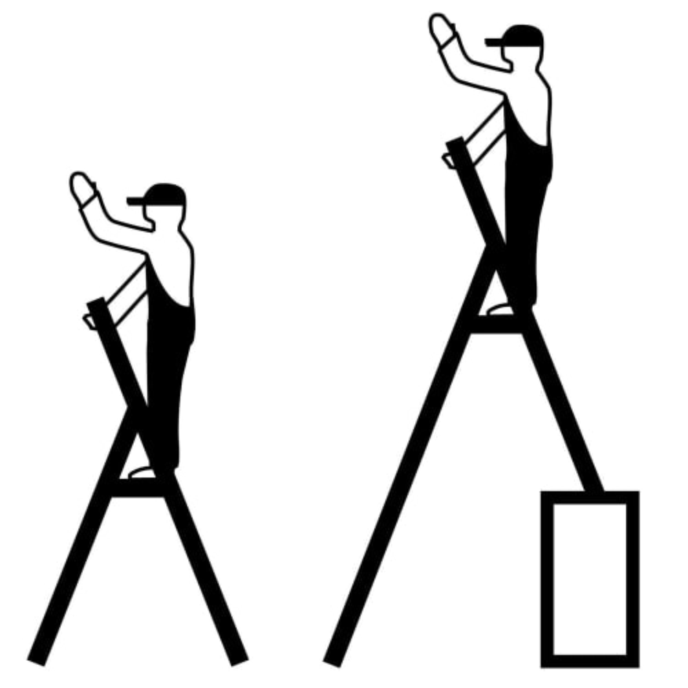 Productafbeelding nr. 15: KRAUSE® STABILO telescopische ladder met treden, eenzijdig toegankelijk, 4 treden