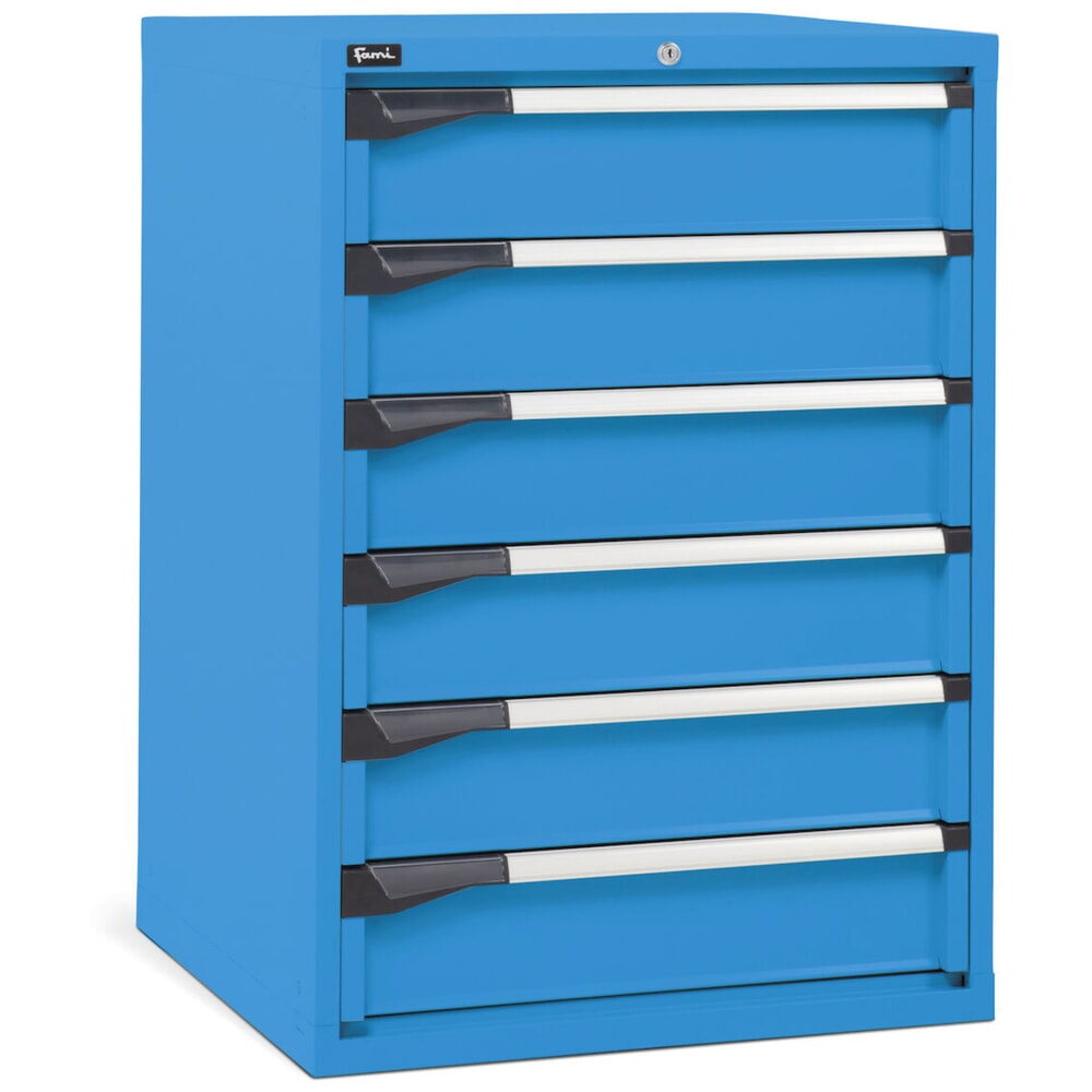 Produktabbildung Nr. 2: Ladekast Fami MASTER, 6 lades, hxbxd 1.000 x 714 x 726 mm, lichtblauw