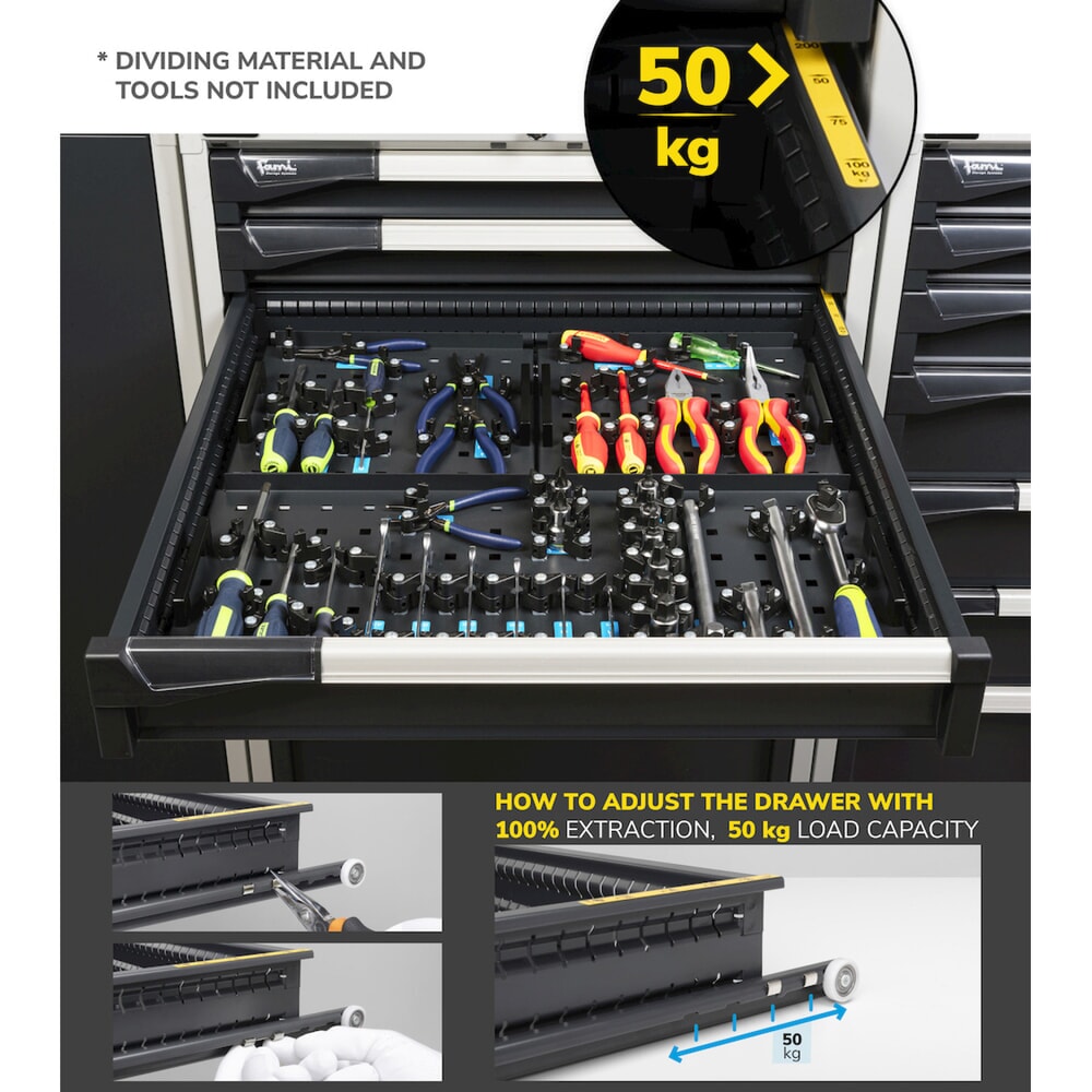 Produktabbildung Nr. 5: Ladekast Fami MASTER, 6 lades, hxbxd 1.000 x 714 x 726 mm, lichtblauw