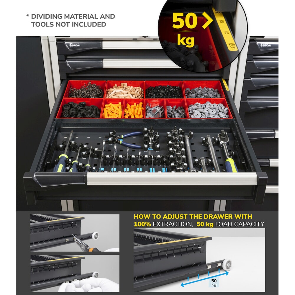 Produktabbildung Nr. 6: Ladekast Fami MASTER, 6 lades, hxbxd 1.000 x 714 x 726 mm, lichtblauw