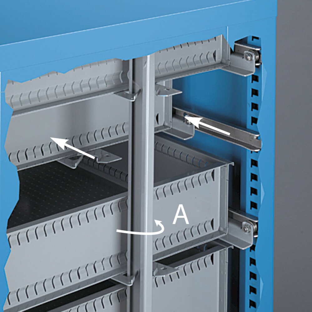Produktabbildung Nr. 13: Ladekast Fami MASTER, 6 lades, hxbxd 1.000 x 714 x 726 mm, lichtblauw