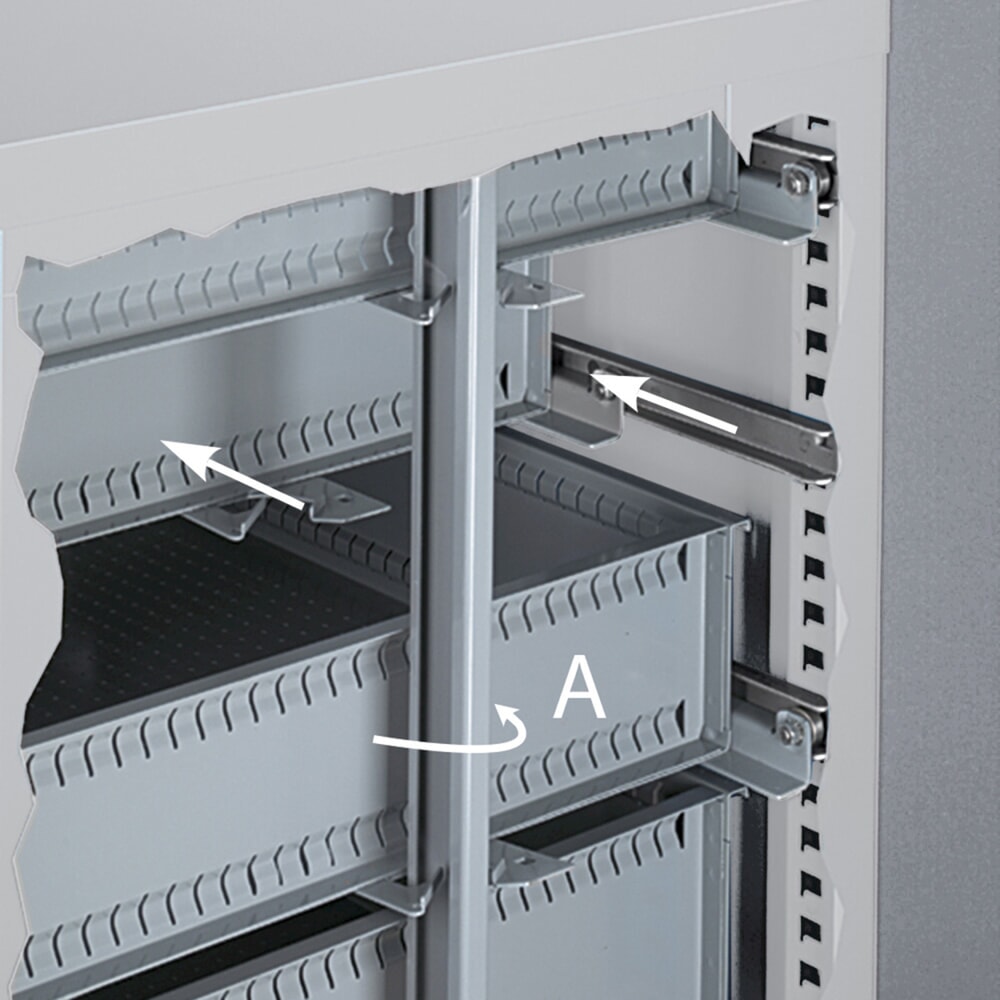 Productafbeelding nr. 13: Ladekast Fami MASTER, 6 lades, hxbxd 1.000 x 714 x 726 mm, lichtgrijs, antraciet