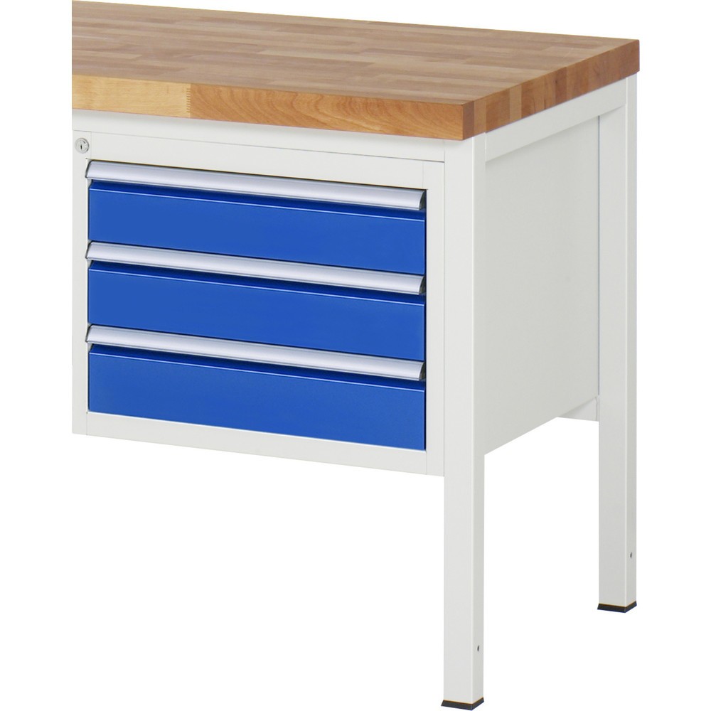 Produktabbildung Nr. 1: Ladekast RAU serie 7000, onderbouwkast, hxbxd 440 x 580 x 650 mm, 3 lades 3 x 120 mm