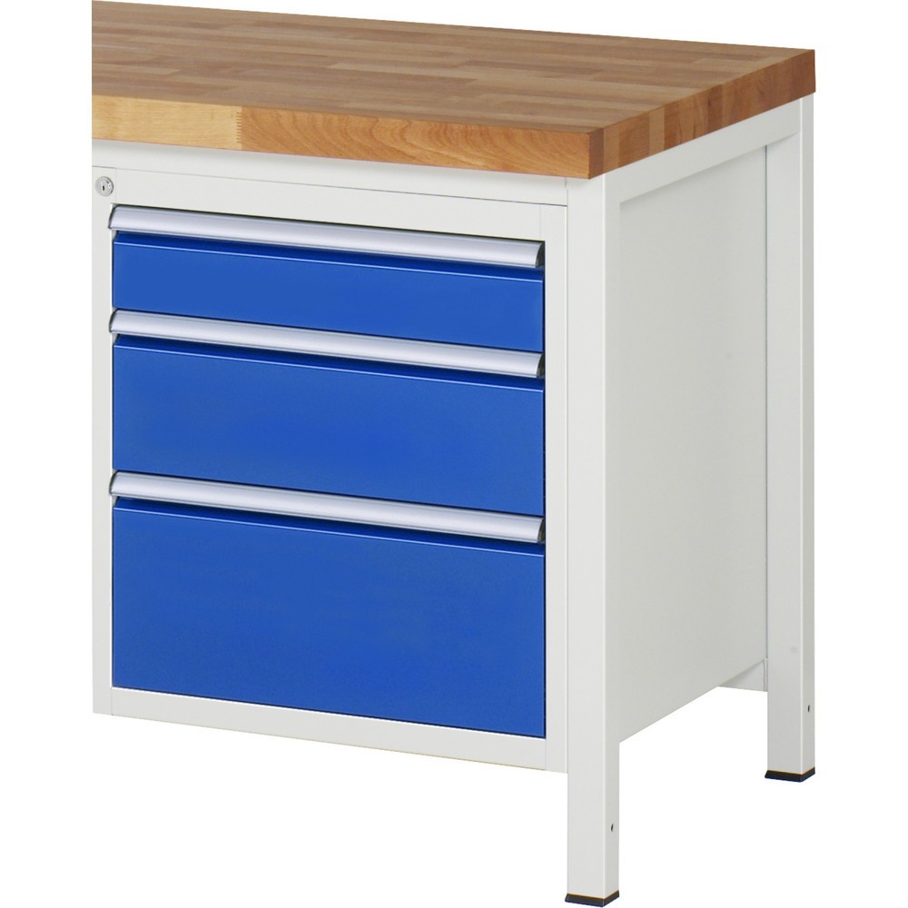 Produktabbildung Nr. 1: Ladekast RAU serie 7000, onderbouwkast, hxbxd 620 x 580 x 650 mm, 3 lades 1 x 120, 1 x 180, 1 x 240 mm
