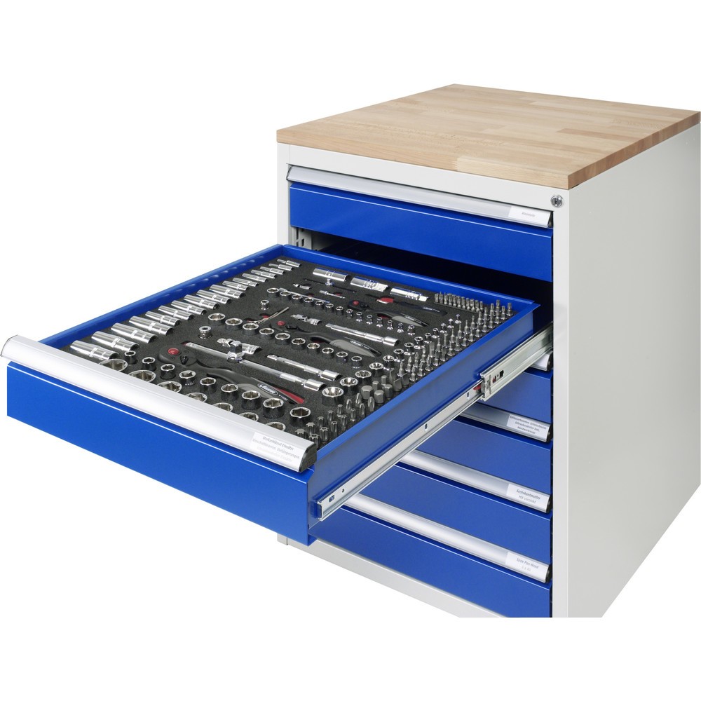 Produktabbildung Nr. 2: Ladekast RAU serie 7000, onderbouwkast, hxbxd 620 x 580 x 650 mm, 4 lades 2 x 90, 2 x 180 mm