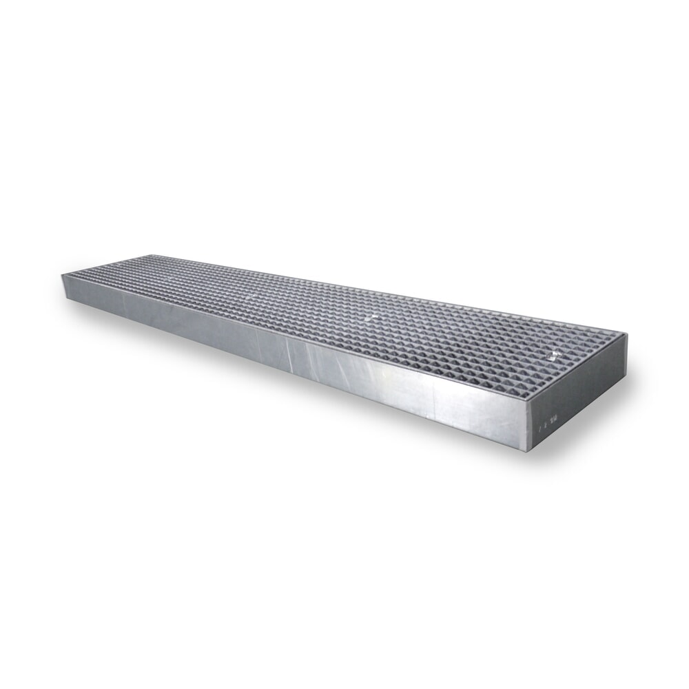 Product afbeelding: Lage lekbak van staal, cap. 6.500 kg/m², hxbxd 118 x 500 x 2.500 mm