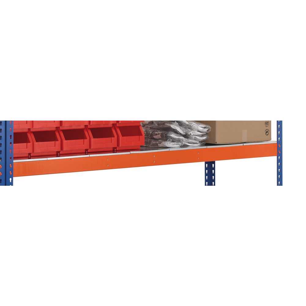 Produktabbildung Nr. 2: Legbord voor grootvakrek SCHULTE, met staalpanelen, bxd 2.450 x 926 mm, oranje