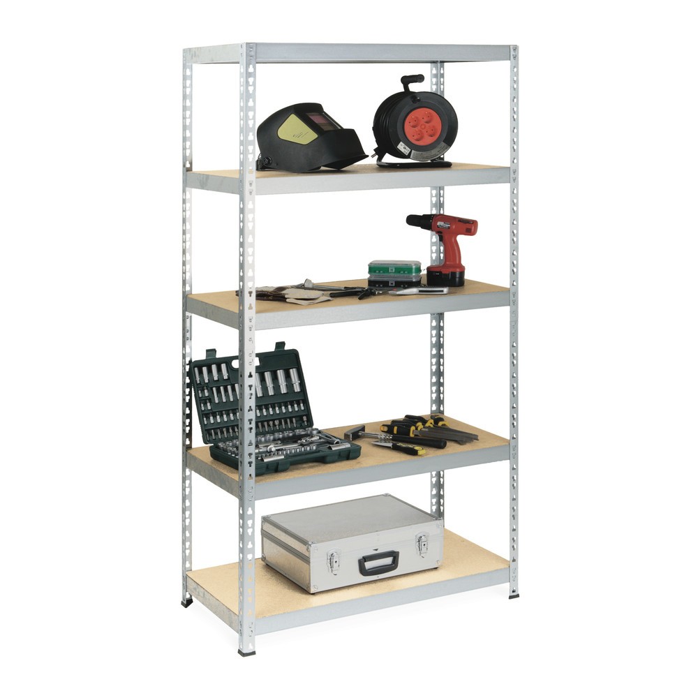 Product afbeelding: Legbordrek BASIC, VL 175 kg, verzinkt, hxbxd 1.800 x 920 x 460 mm