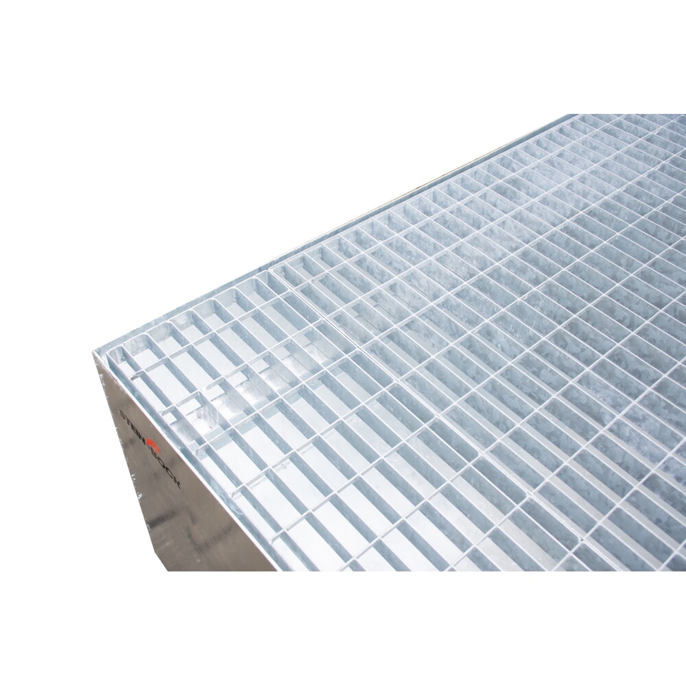 Produktabbildung Nr. 4: Lekbak Steinbock® van staal voor 1 x KTC/IBC, thermisch verzinkt