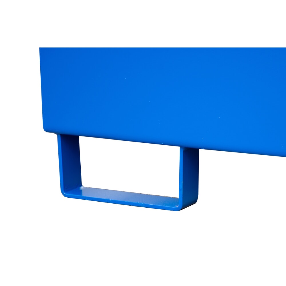 Produktabbildung Nr. 2: Lekbak Steinbock® van staal voor 1 x KTC/IBC, incl. aftapaansluiting, blauw