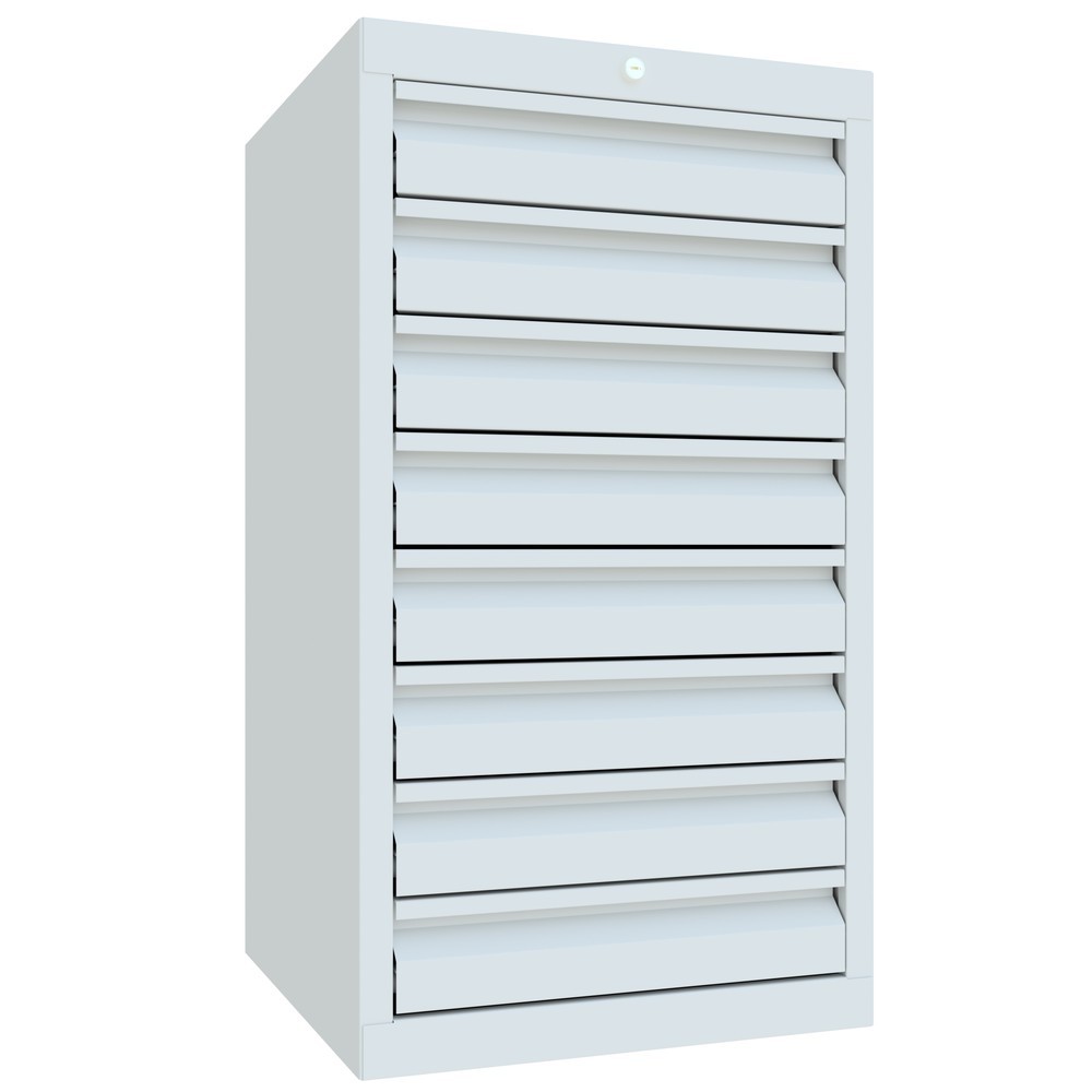 Productafbeelding nr. 3: Lichte ladekast PAVOY, rolgeleiding, laden 8x100 mm, breedte 500 mm, lichtgrijs, lichtgrijs