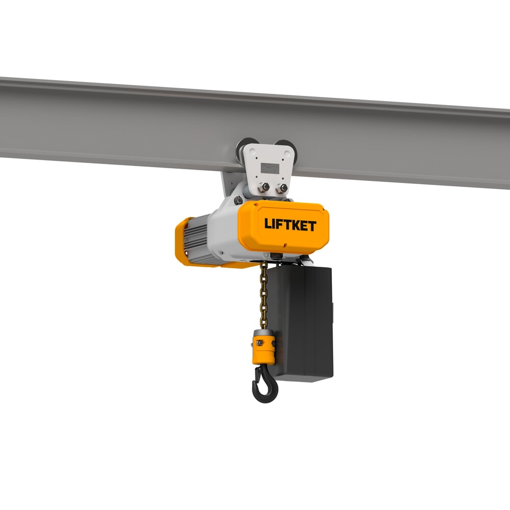 N° de l'image du produit 5 : LIFTKET Palan à chaîne électrique S-Line avec mécanisme de déplacement manuel, capacité de charge 125 kg, 8/2 m/min