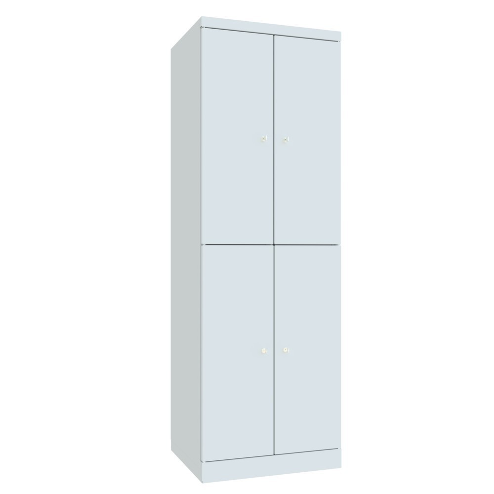Productafbeelding nr. 4: Locker PAVOY met openslaande deuren, 2 x 2 vakken, hxbxd 1.800 x 600 x 500 mm, lichtgrijs, lichtgrijs