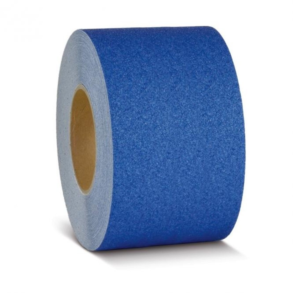 Produktabbildung Nr. 1: m2-antisliplaag™ waarschuwingsmarkering, rol, breedte 100 mm, blauw
