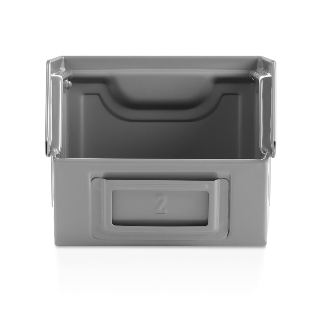 Productafbeelding nr. 3: Fami open bak, hxbxd 130 x 140 x 230 mm, plaatstaal, eekhoorngrijs, 20 stuks/VE