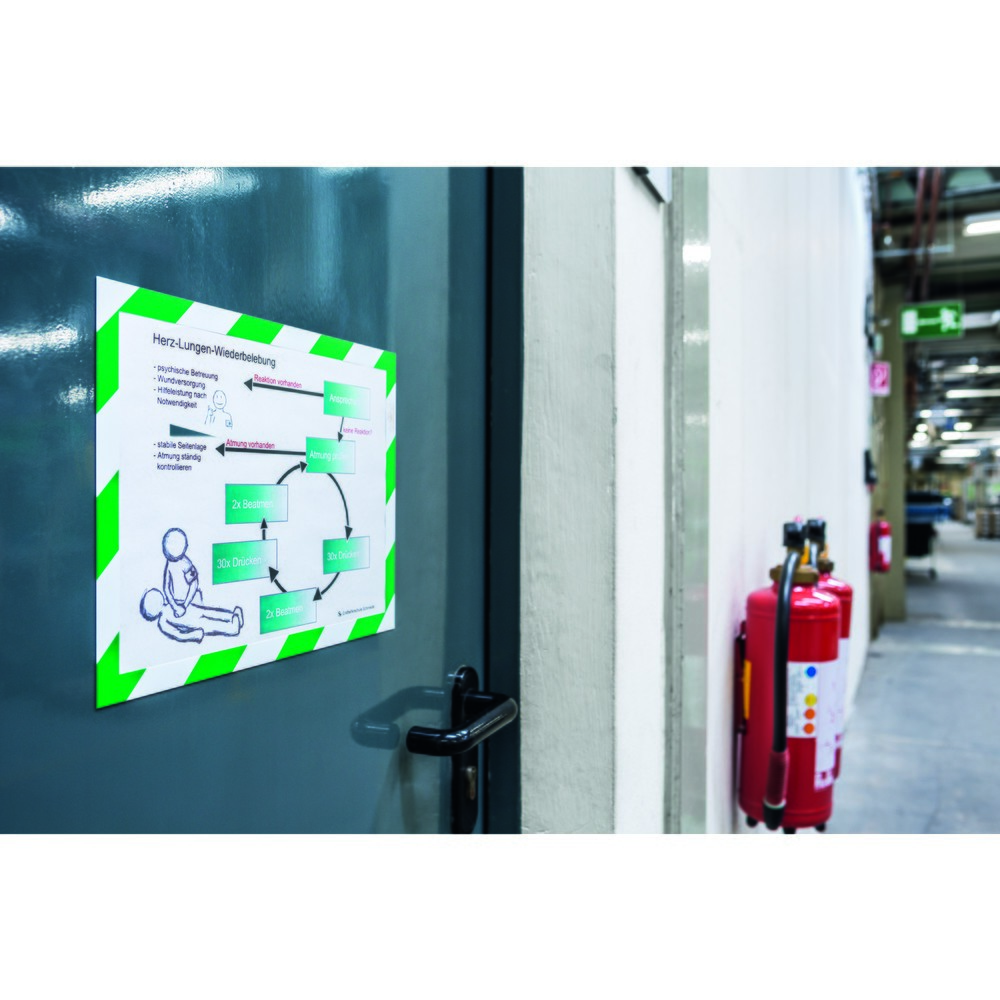 Produktabbildung Nr. 6: Magnetisch frame DURABLE DURAFRAME® Security, DIN A4, groen/wit