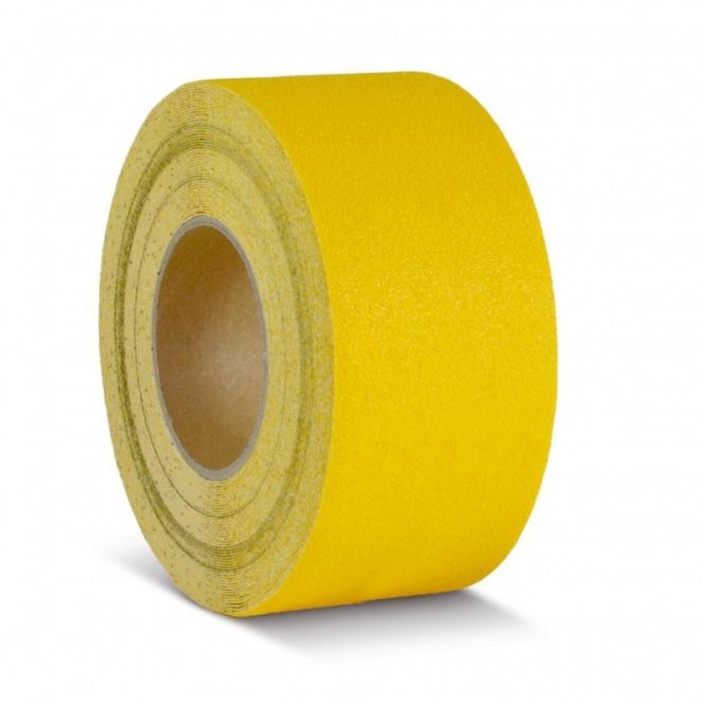Produktabbildung Nr. 1: Revêtement antidérapant m2™, marquage de signalisation, rouleau, largeur 75 mm, jaune