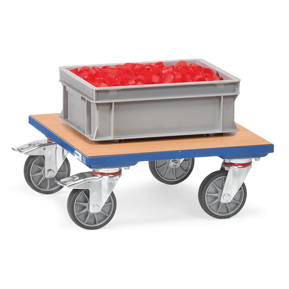Produktabbildung Nr. 2: Meubelroller fetra® met houten plateau, draagvermogen 400 kg, laadvlak bxd 500 x 500 mm