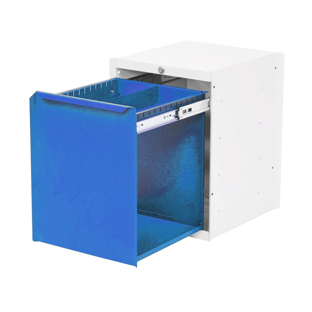 Produktabbildung Nr. 1: Meuble bas à 1 tiroir pour table de système de poste de travail Bedrunka+Hirth, H x l x P 500 x 370 x 400 mm, bleu clair