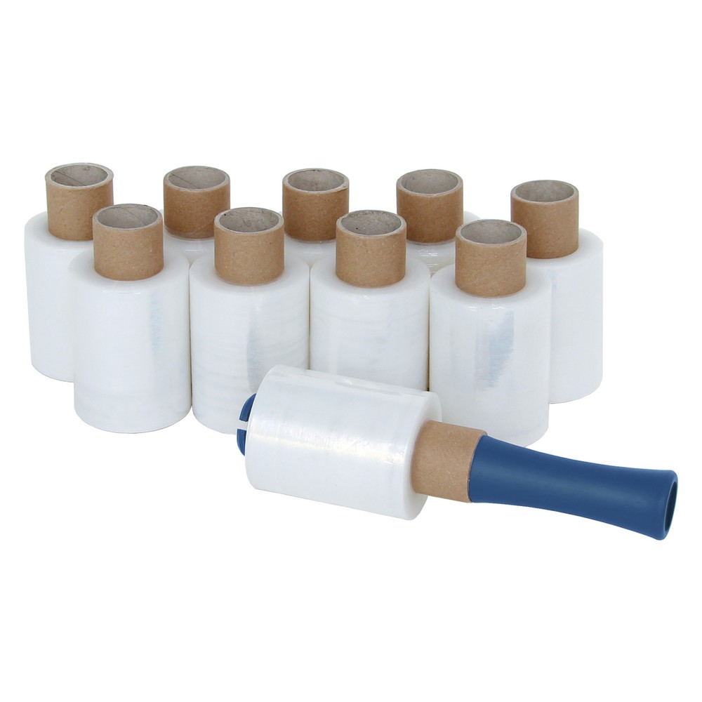 Illustration du produit: Mini-bobine, 100 mm de large x 150 mètres linéaires, 20 µm d'épaisseur, transparent