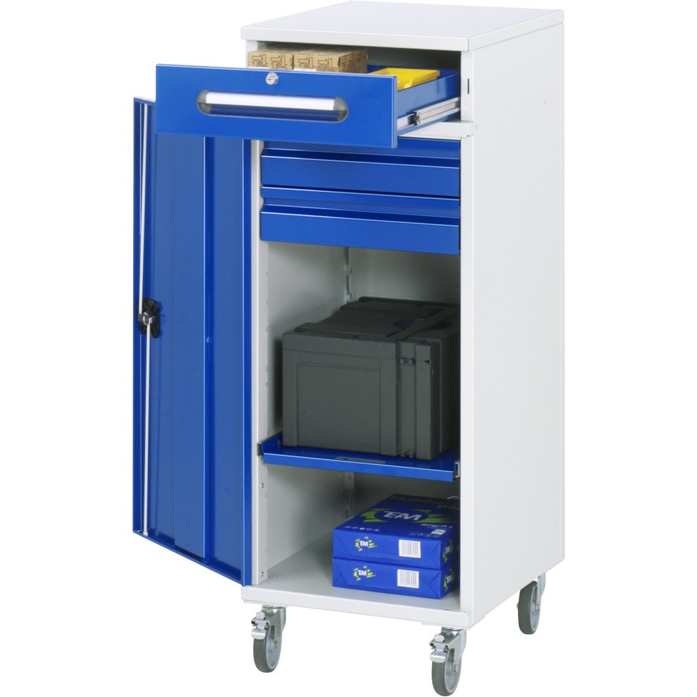 Produktabbildung Nr. 1: Mobiele lessenaar RAU, hxbxd 1.185 x 450 x 520 mm, lades 2 x 80, 1 x 120 mm