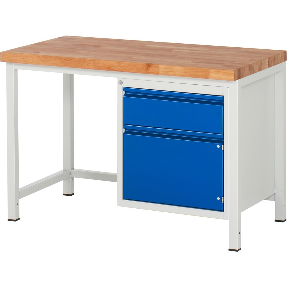 Produktabbildung Nr. 1: Werkbank RAU serie 8000, 1 draaideur, hxbxd 840-1.040 x 1.250 x 700 mm, 1 lade