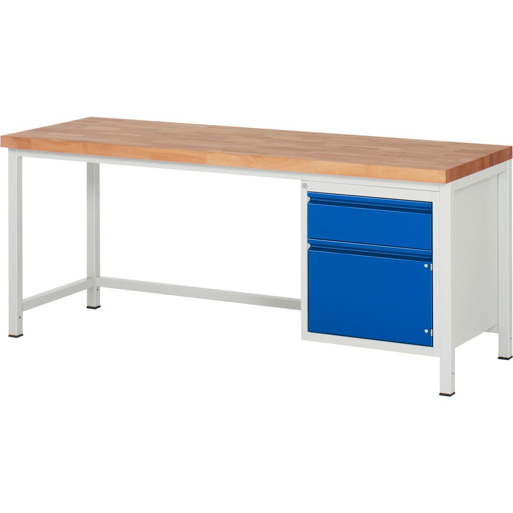Produktabbildung Nr. 1: Werkbank RAU serie 8000, 1 draaideur, hxbxd 840 x 2.000 x 700 mm, 1 lade