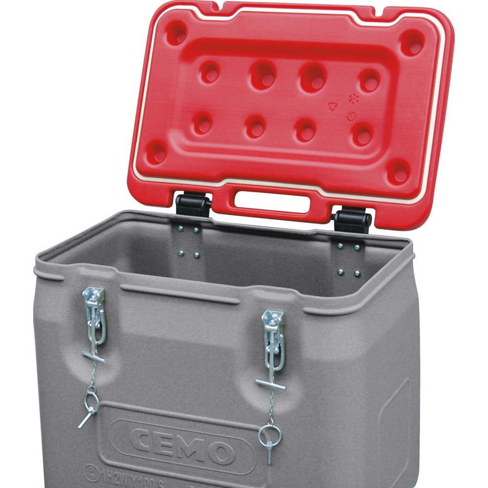 Produktabbildung Nr. 3: Mobil-Box CEMO, goedkeuring voor gevaarlijke stoffen, 170 l, deksel rood