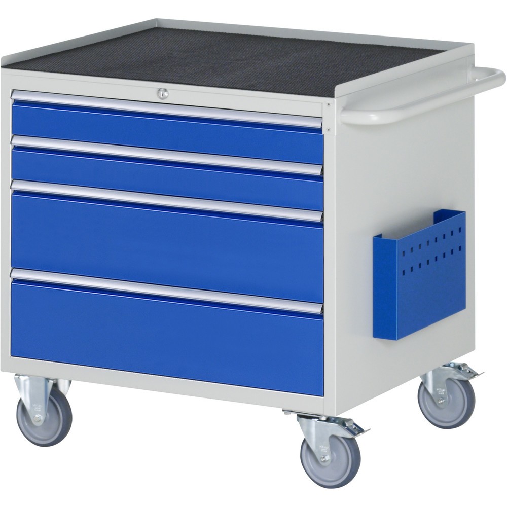 Produktabbildung Nr. 1: Montagewagen RAU serie 7000, hxbxd 795 x 770 x 650 mm, 4 lades 2 x 90, 2 x 180 mm, metalen werkblad