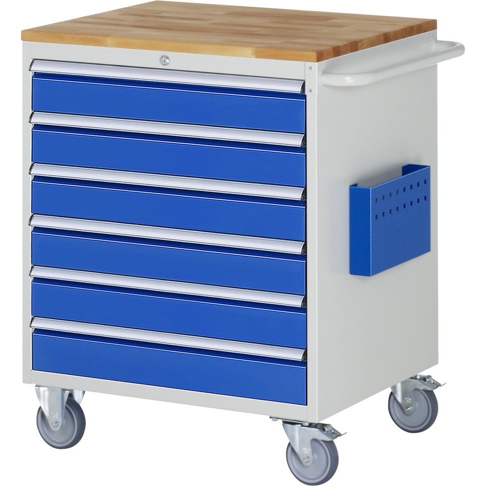 Produktabbildung Nr. 1: Montagewagen RAU serie 7000, hxbxd 975 x 770 x 650 mm, 6 lades 6 x 120 mm, beuken werkblad
