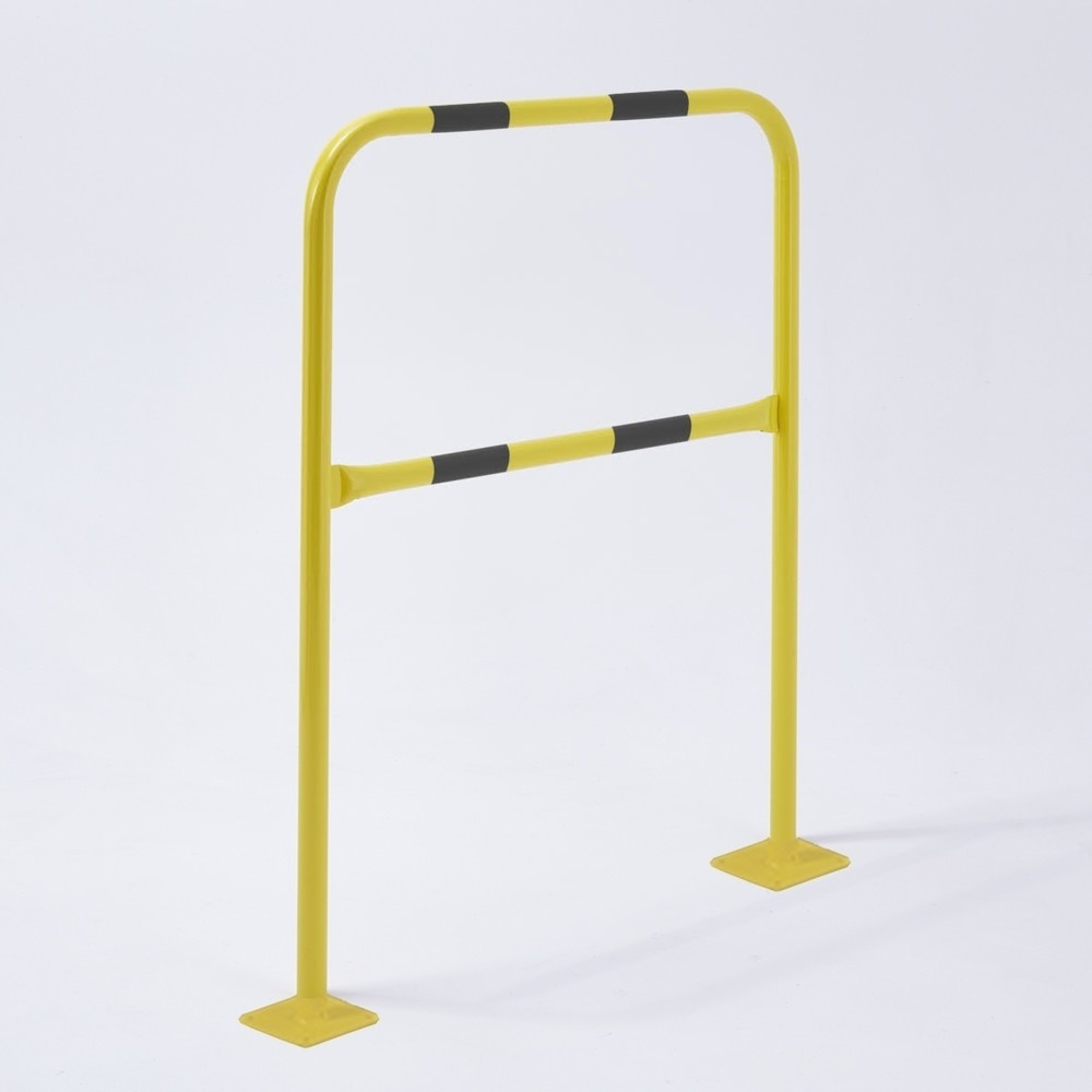 Produktabbildung Nr. 1: MOTTEZ Barrière de protection sur platine, longueur 1 000 mm, hauteur 1 000 mm, jaune-noir