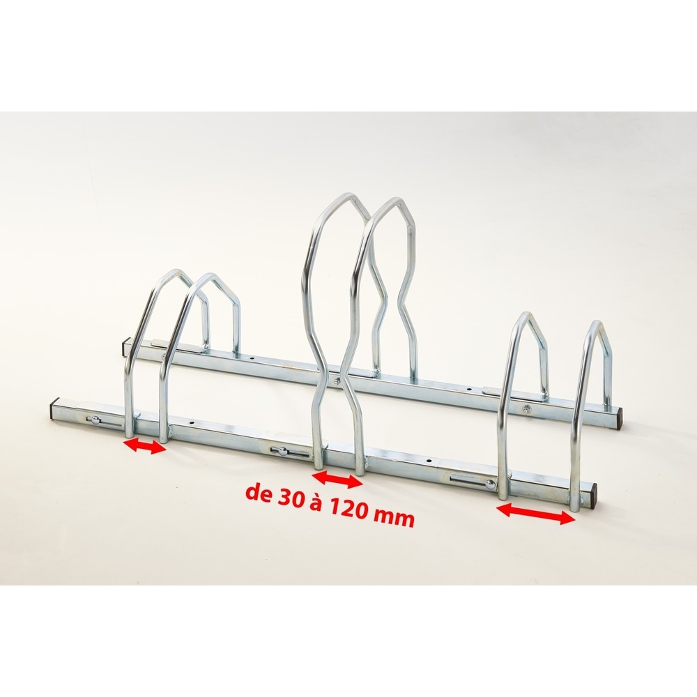 Produktabbildung Nr. 7: MOTTEZ fietsenrek voor 3 fietsen, 2 niveaus FAT BIKE