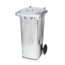 Afvalcontainer van verzinkt staal