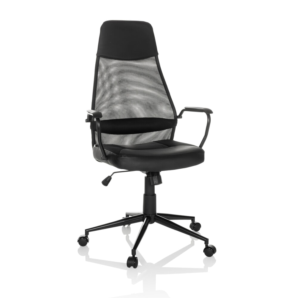 N° de l'image du produit 5 : Fauteuil de direction MyBuero MARCOZ, mécanisme de bascule, capacité de charge 120 kg, noir