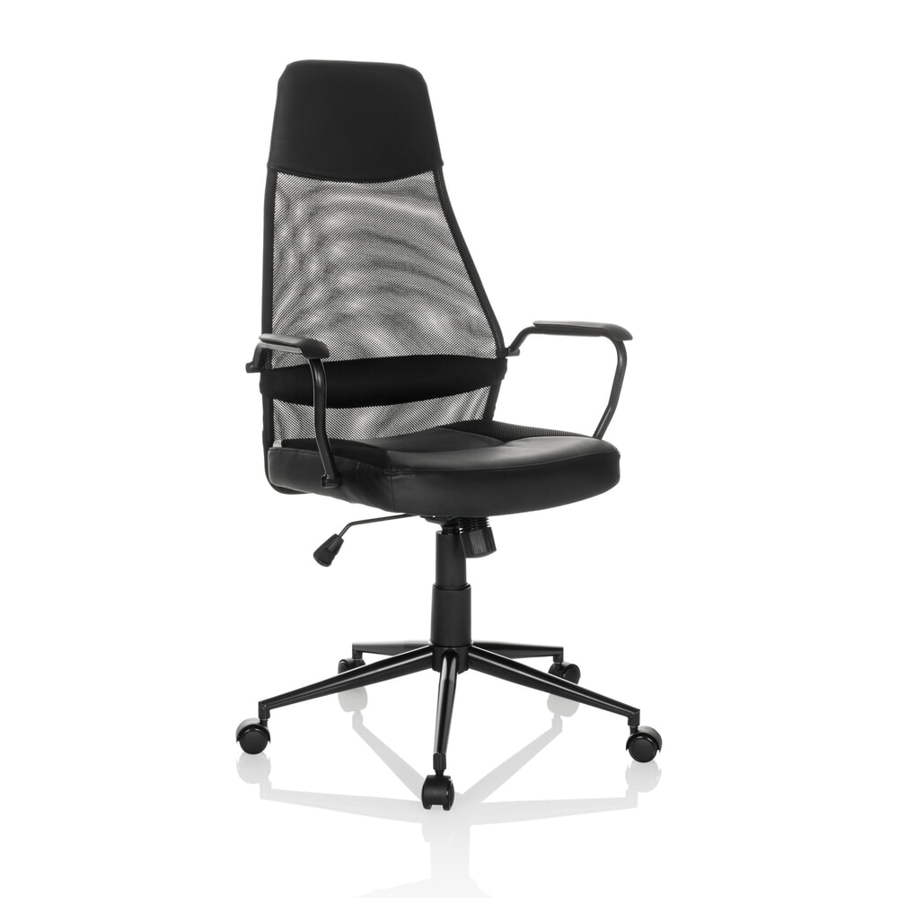 N° de l'image du produit 6 : Fauteuil de direction MyBuero MARCOZ, mécanisme de bascule, capacité de charge 120 kg, noir