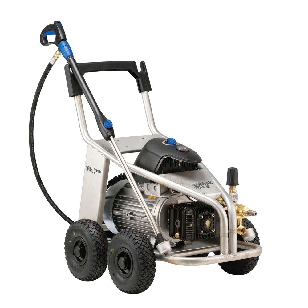 N° de l'image du produit 1 : Nilfisk® Nettoyeur haute pression industriel MC 8P-160/2500 ST, eau froide, mobile