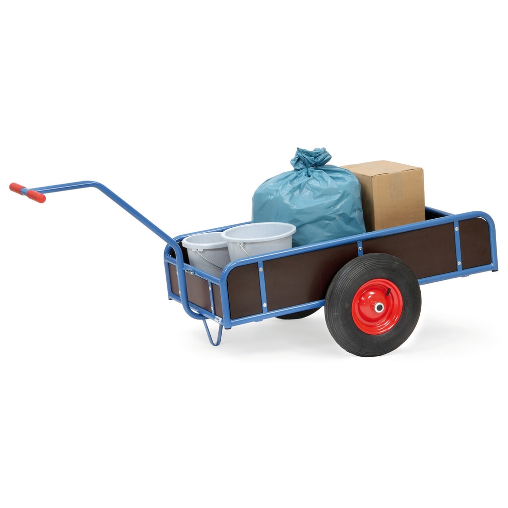 Productafbeelding nr. 2: fetra® 1-assige handwagen, gesloten wanden, luchtbanden, laadvlak 795 x 445 mm