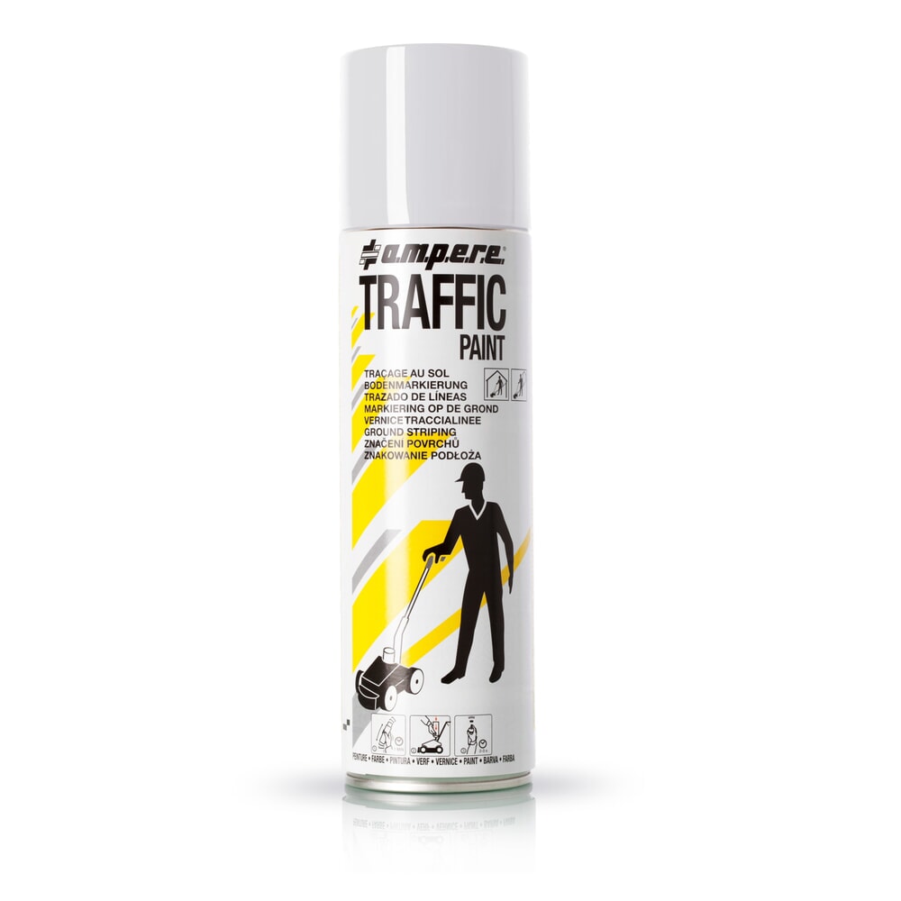 Product afbeelding: A.M.P.E.R.E. Markeringsverf TRAFFIC 0,5 l, wit