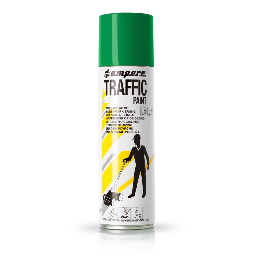A.M.P.E.R.E. Markeringsverf TRAFFIC 0,5 l, groen Product afbeelding: A.M.P.E.R.E. Markeringsverf TRAFFIC 0,5 l, groen