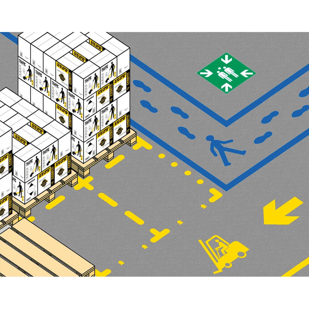 Productafbeelding nr. 2: A.M.P.E.R.E. Sjabloonset parkeerplaatsmarkering