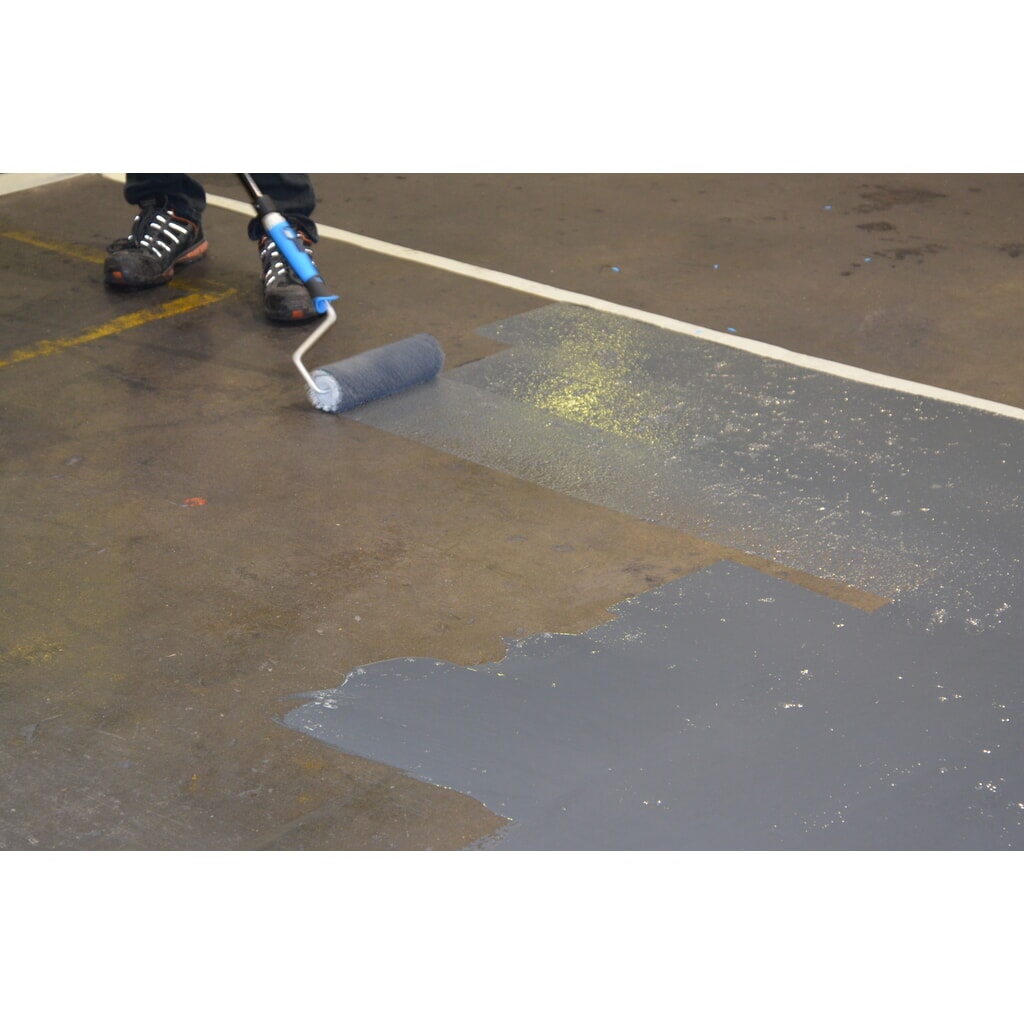 Productafbeelding nr. 2: A.M.P.E.R.E. Vloermarkeringsverf Traffic Floor Paint, 5 l, geel