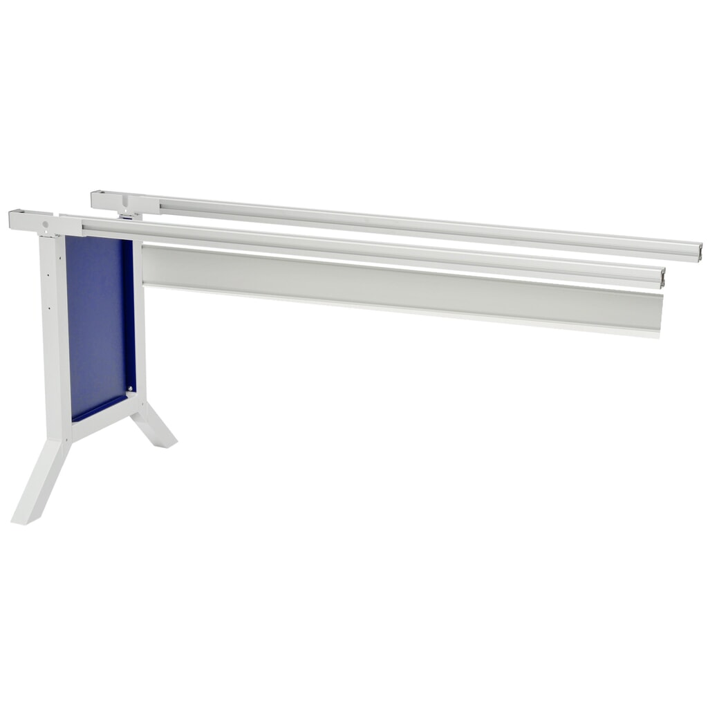 Aanbouwtafel werkpleksysteem, hoogteverrek met klemmen, kobaltblauw Product afbeelding: Aanbouwtafel werkpleksysteem, hoogteverrek met klemmen, kobaltblauw