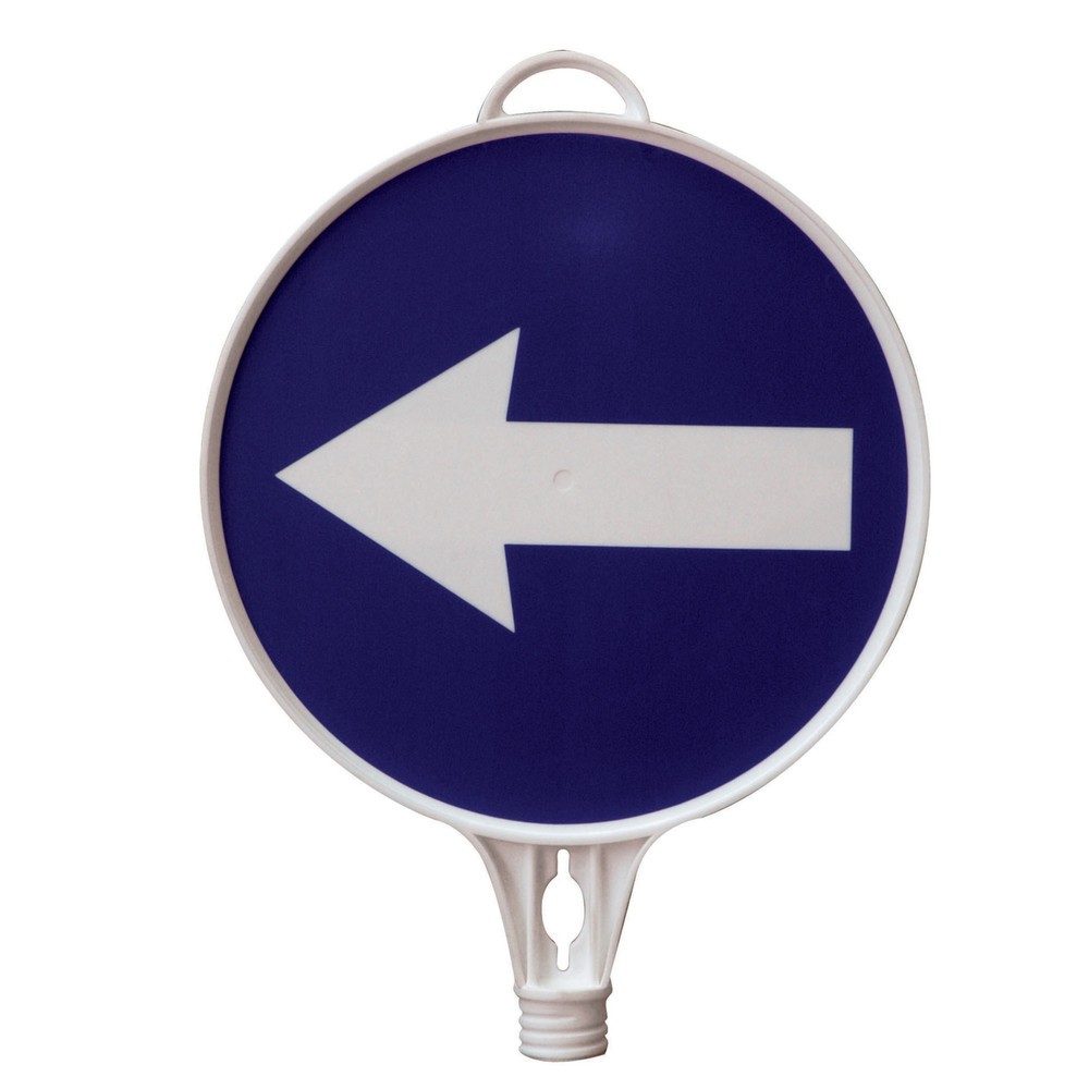 Product afbeelding: Waarschuwingsbord richtingspijl, links, rond, Ø 280 mm