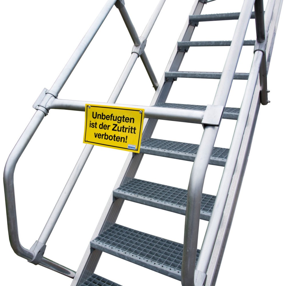 Product afbeelding: Afsluitset met waarschuwingsbord voor ijsvrij steigersysteem KRAUSE® STABILO