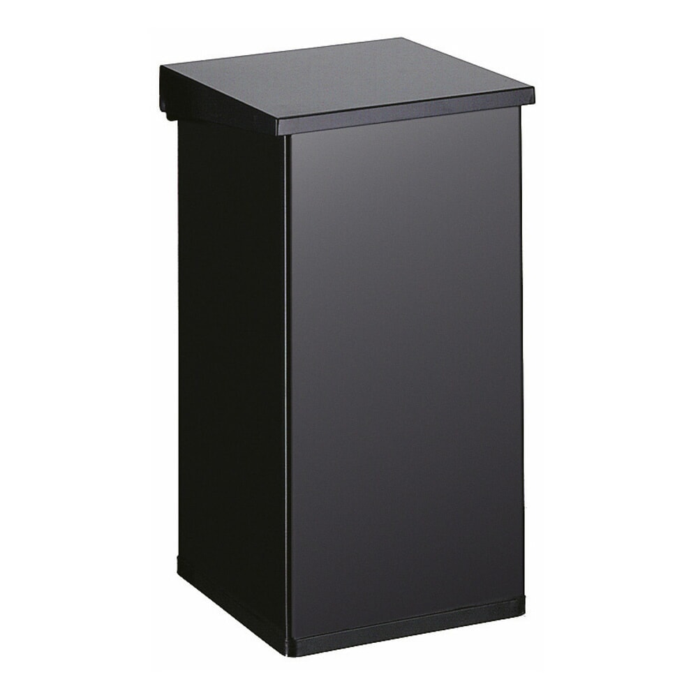 Product afbeelding: Afvalbak CARRO Lift met sluitmechanisme met demping, 55 liter, van aluminium, zwart